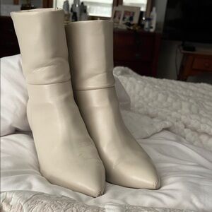 DV by Dolce Vita Cream Ankle Booties